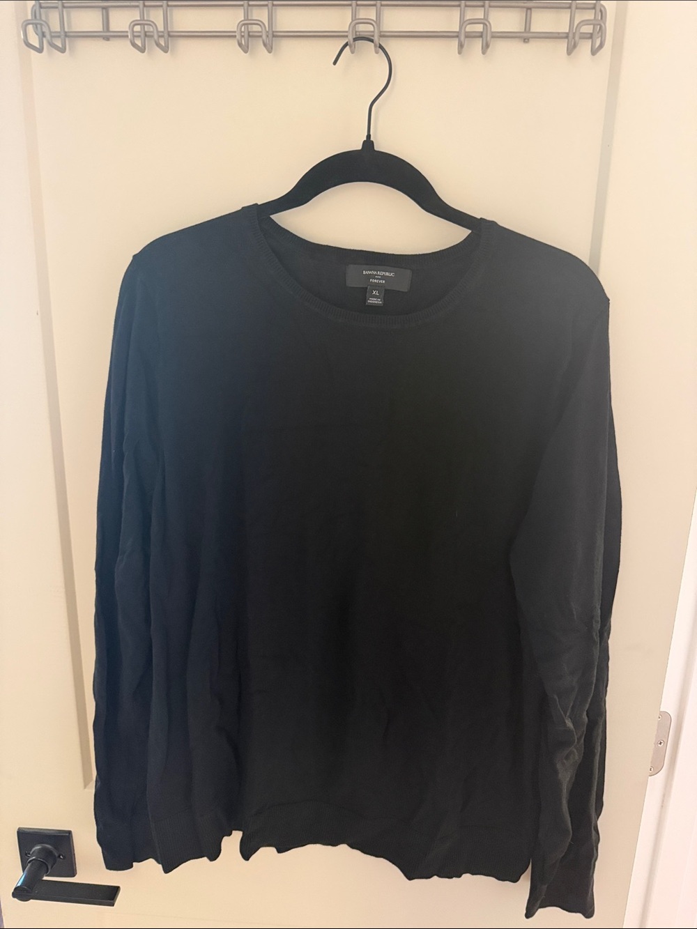 Banana Republic Factory Black Crewneck Sweater